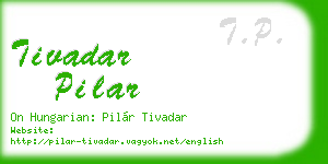 tivadar pilar business card